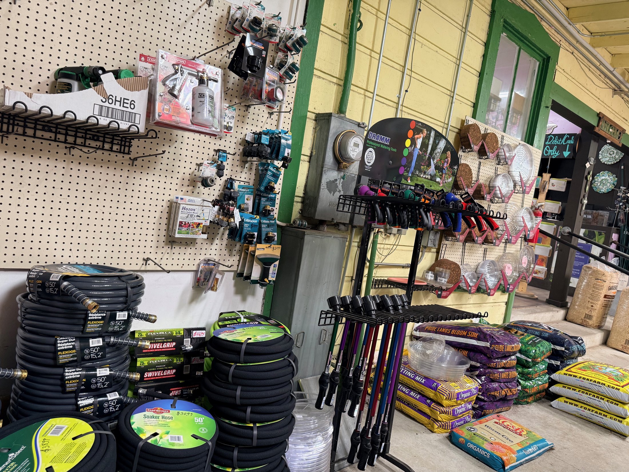 Current garden supplies at Lincoln Avenue Nursery